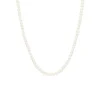 Perlen Collier Wei&szlig;gold 585