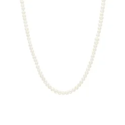 Perlen Collier Wei&szlig;gold 585