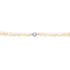 Perlen Collier Wei&szlig;gold 585
