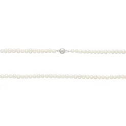 Perlen Collier Wei&szlig;gold 585