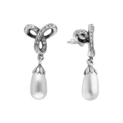 Perlen Ohrh&auml;nger "Art Nouveau" Silber 925