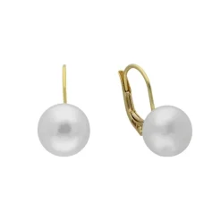 Perlen Ohrringe Gold 585