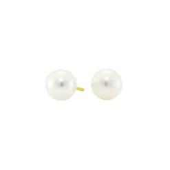Perlen Ohrstecker Gold 585