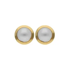 Perlen Ohrstecker Gold 585