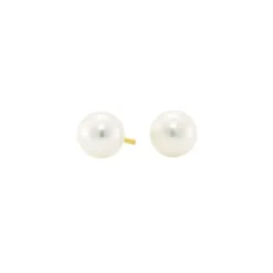 Perlen Ohrstecker Gold 585 (3,5 - 4mm)