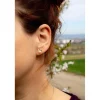 Perlen Ohrstecker "H&auml;schen" Gold 585