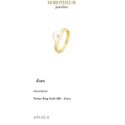 Perlen Ring Gold 585