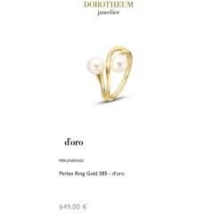 Perlen Ring Gold 585