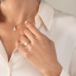 Perlen Ring Gold 585