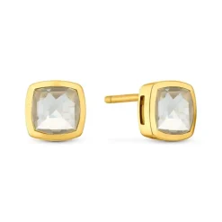 Quarz Ohrstecker Gold 585
