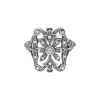 Ring "Jugendstil" Silber 925 Imitationssteine