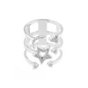 Ring "Mond und Stern" Silber 925 Zirkonia