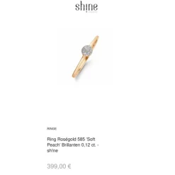 Ring Ros&eacute;gold 585 "Soft Peach" Brillanten 0,12 ct.