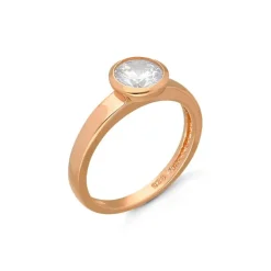 Ring Silber 925 ros&eacute; vergoldet Zirkonia