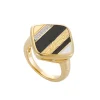 Ring Silber 925 vergoldet Zirkonia