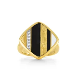 Ring Silber 925 vergoldet Zirkonia