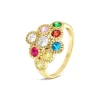 Ring Silber 925 Zirkonia vergoldet
