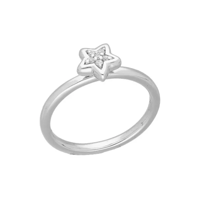 Ring "Stern" Silber 925 Zirkonia