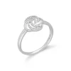 Ring Wei&szlig;gold 585 Brillanten 0,10 ct