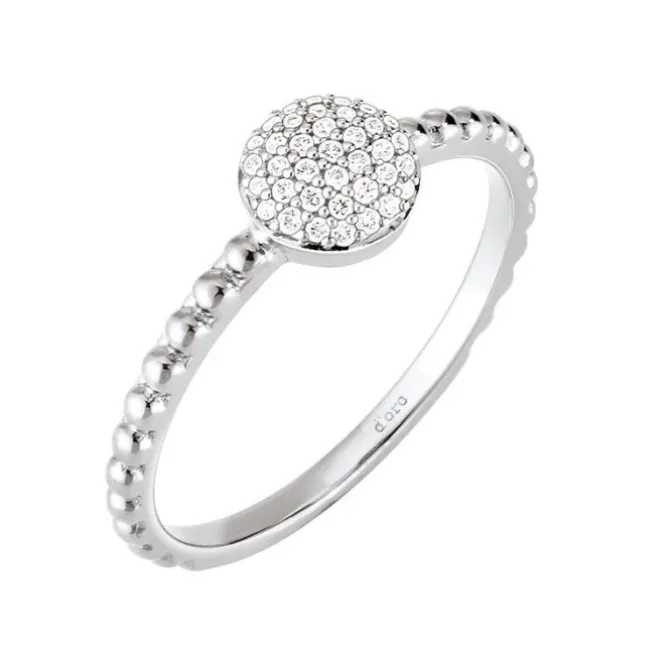 Ring Weißgold 585 Brillanten 0,08 ct.