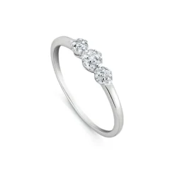 Ring Wei&szlig;gold 585 Brillanten 0,13 ct.