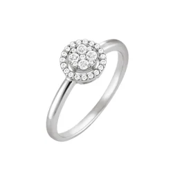 Ring Wei&szlig;gold 585 Brillanten 0,25 ct.