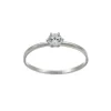 Ring Wei&szlig;gold 585 Zirkonia