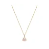 Rosenquarz Brillant Anh&auml;nger Ros&eacute;gold 585 "Soft Peach"