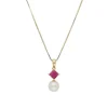 Rubin Perlen Collier Gold 585