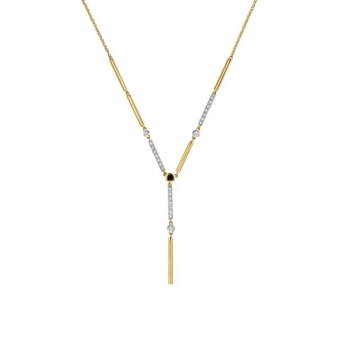 Saphir Brillant Collier Gold 585