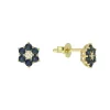 Saphir Brillant Ohrstecker Gold 585