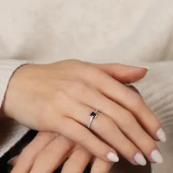 Saphir Brillant Ring Ros&eacute;gold 585 "Soft Peach"