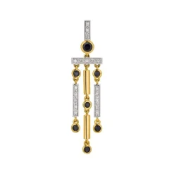 Saphir Diamant Anh&auml;nger Gold 585