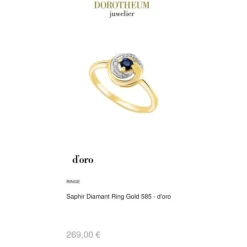 Saphir Diamant Ring Gold 585