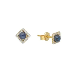 Saphir Ohrstecker Gold 585 Zirkonia