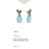 Saphir Smaragd Chalcedon Ohrstecker Gold 585