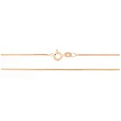 Schlangenkette Ros&eacute;gold 585 0,9 mm