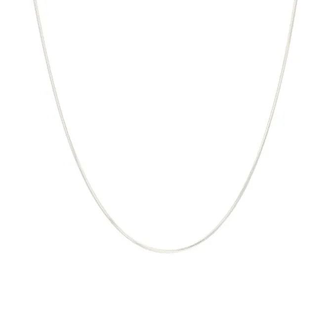 Schlangenkette Silber 925 diamantiert 1,0 mm