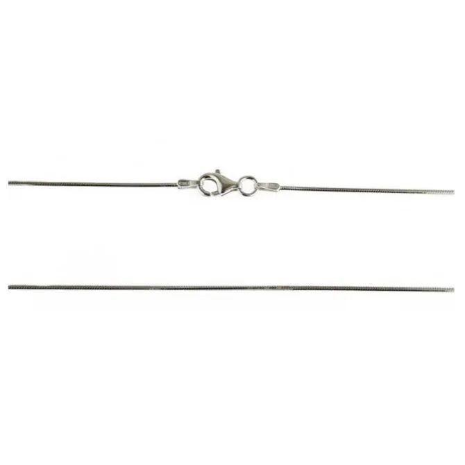 Schlangenkette Silber 925 diamantiert 1,0 mm