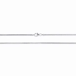 Schlangenkette Wei&szlig;gold 585 diamantiert 0,8 mm