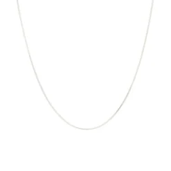 Schlangenkette Weißgold 585 diamantiert 0,8 mm