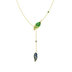 Schmuckstein Collier Silber 925 vergoldet