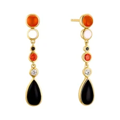 Schmuckstein Ohrh&auml;nger Gold 585