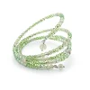 Schmucksteingarnitur Collier / Armkette Prehnit