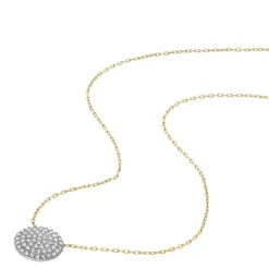 Set Collier/Ohrstecker Stahl gold ionenplattiert