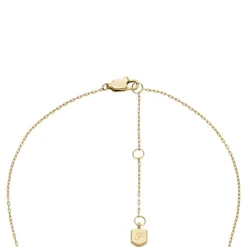 Set Collier/Ohrstecker Stahl gold ionenplattiert