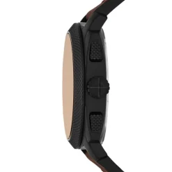 Set Herren Chronogaph/Armband "MACHINE" Quarz Leder braun