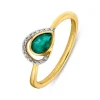 Smaragd Brillant Ring Gold 585