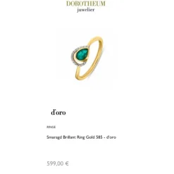 Smaragd Brillant Ring Gold 585