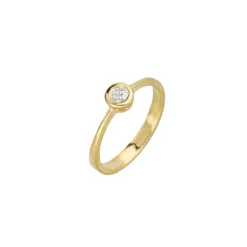 Solit&auml;r Ring Gold 585 Brillant 0.17ct.